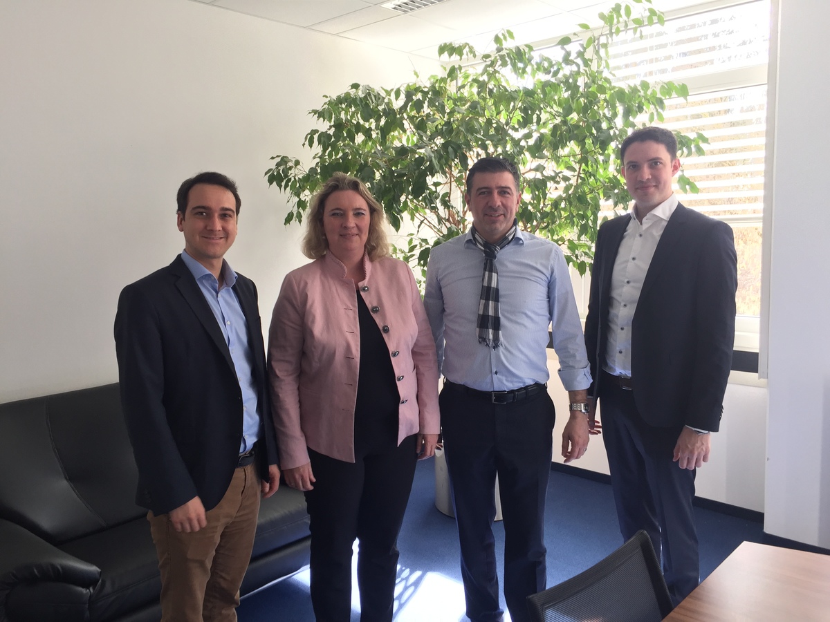 Thomas Pardeller, CSU-Ortsvorsitzender; Frau Staatsministerin Kerstin Schreyer MdL; Bernd Schadl; Leon Bogner, stellvertretender CSU-Ortsvorsitzender